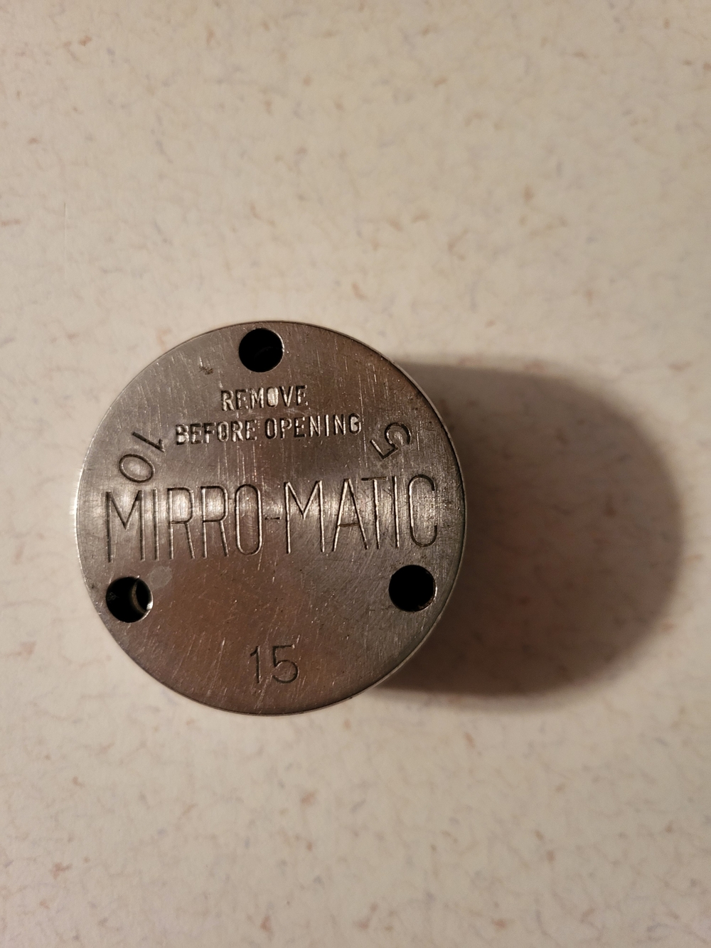 Mirro-Matic Metal Lid Topper - Silver Tone